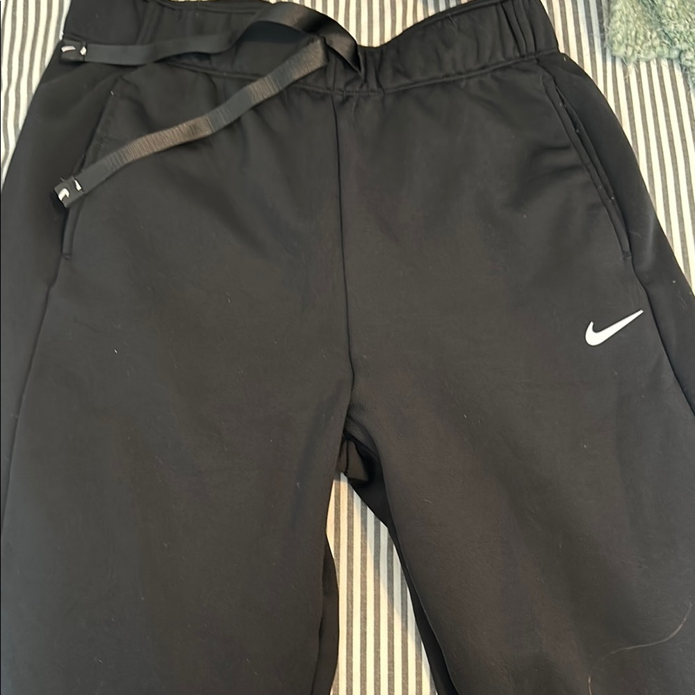 Nike Black Joggers with White Logo